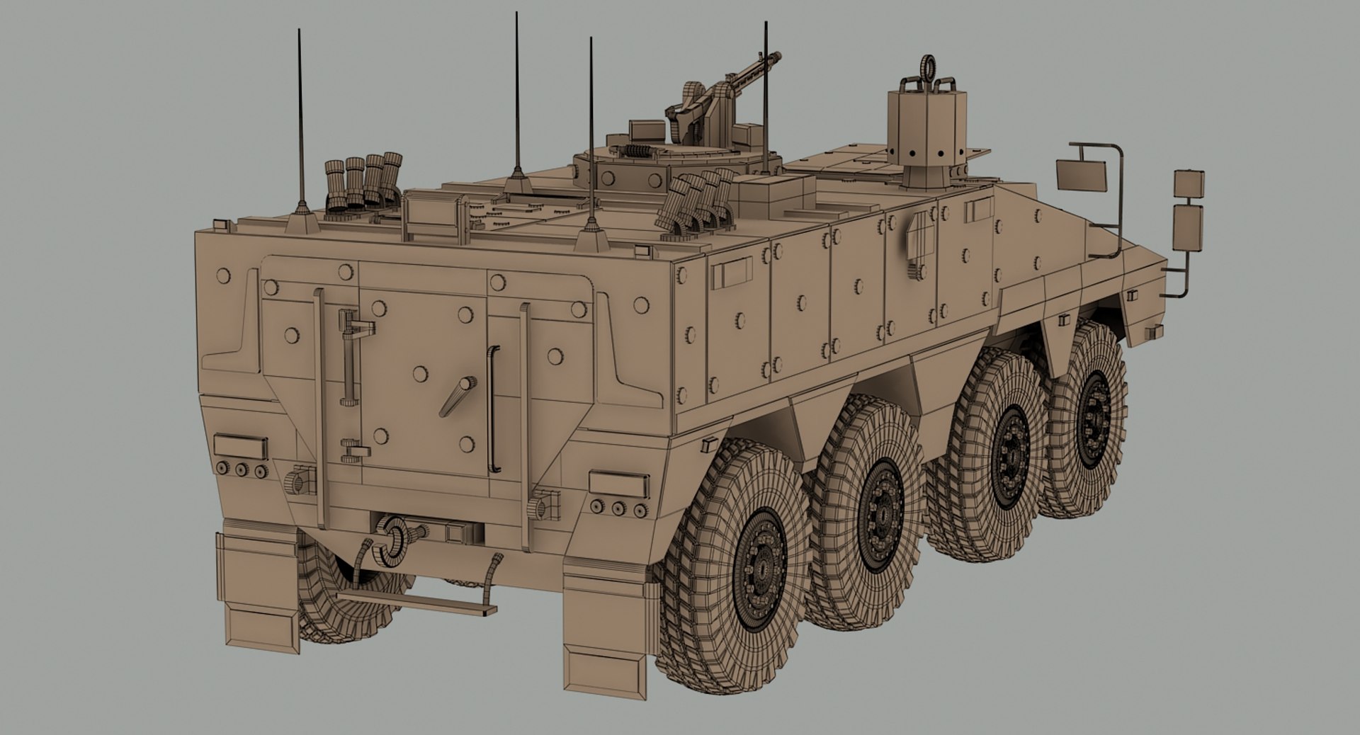 Modern Boxer Mrav Military Vehicle 3d Max