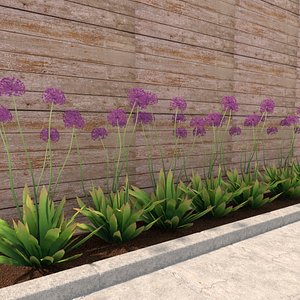 3D model decorative onions flower