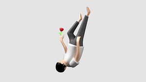 Man Falling Down Illustation
