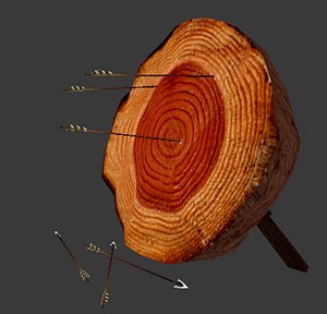 Archer Target and Arrow
