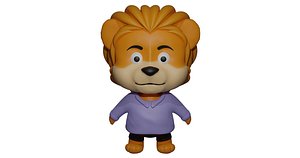 3D Cute lion character