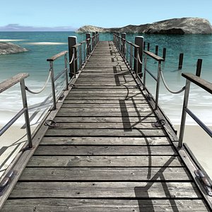 3dsmax modeled pier module