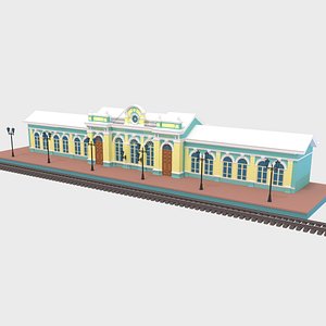 russia train station 3D model