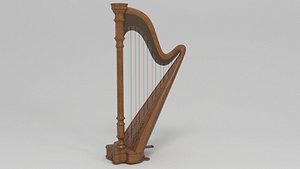 harp instrument 3D model