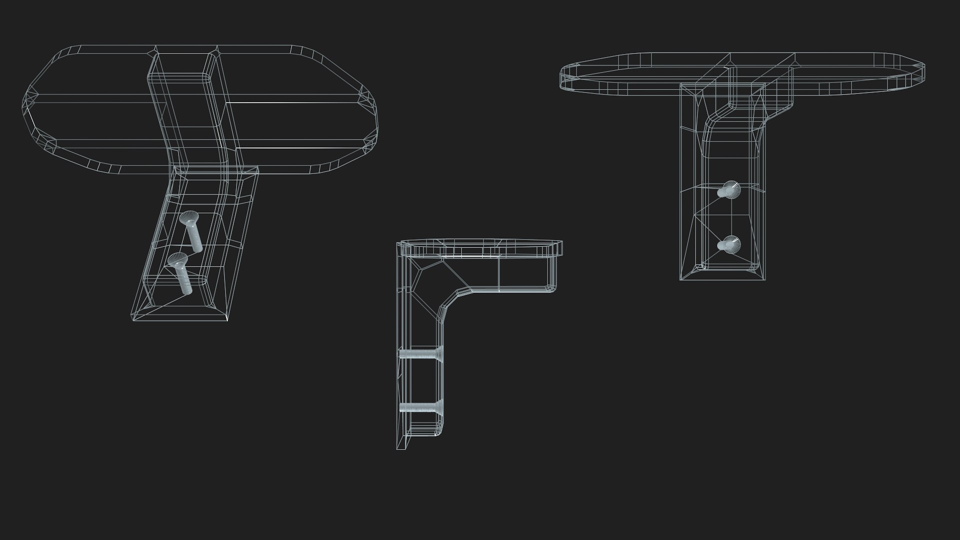 Support For Glass Shelf 3D Model TurboSquid 2291394