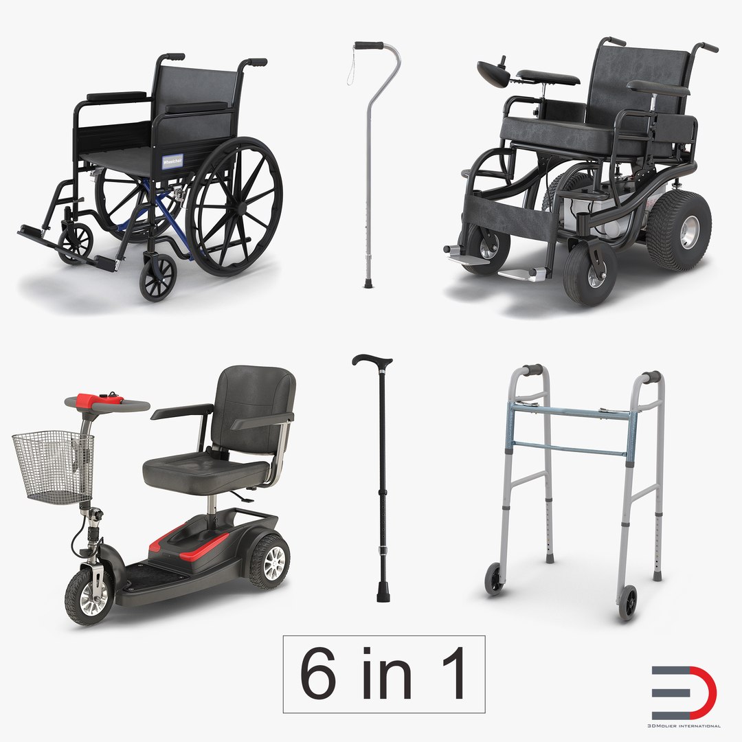 Mobility Aids Collection 3 3D model preview