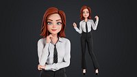 Cartoon Business attire for women