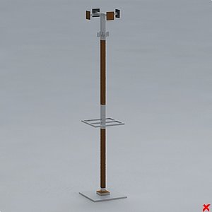 free coat rack 3d model