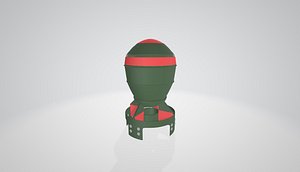 3D fat man bomb fallout