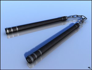 3d model of nunchaku