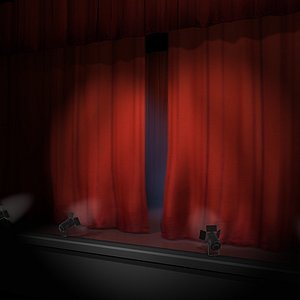 theatre stage 3d model