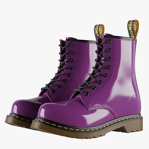 Womens Leather Boots 3D