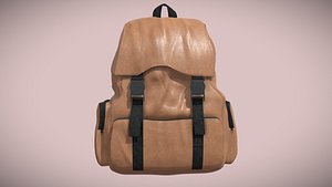 Leather backpack