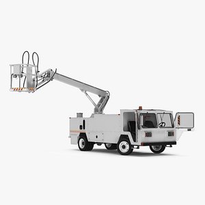 Aircraft Deicer Truck Rigged 3D