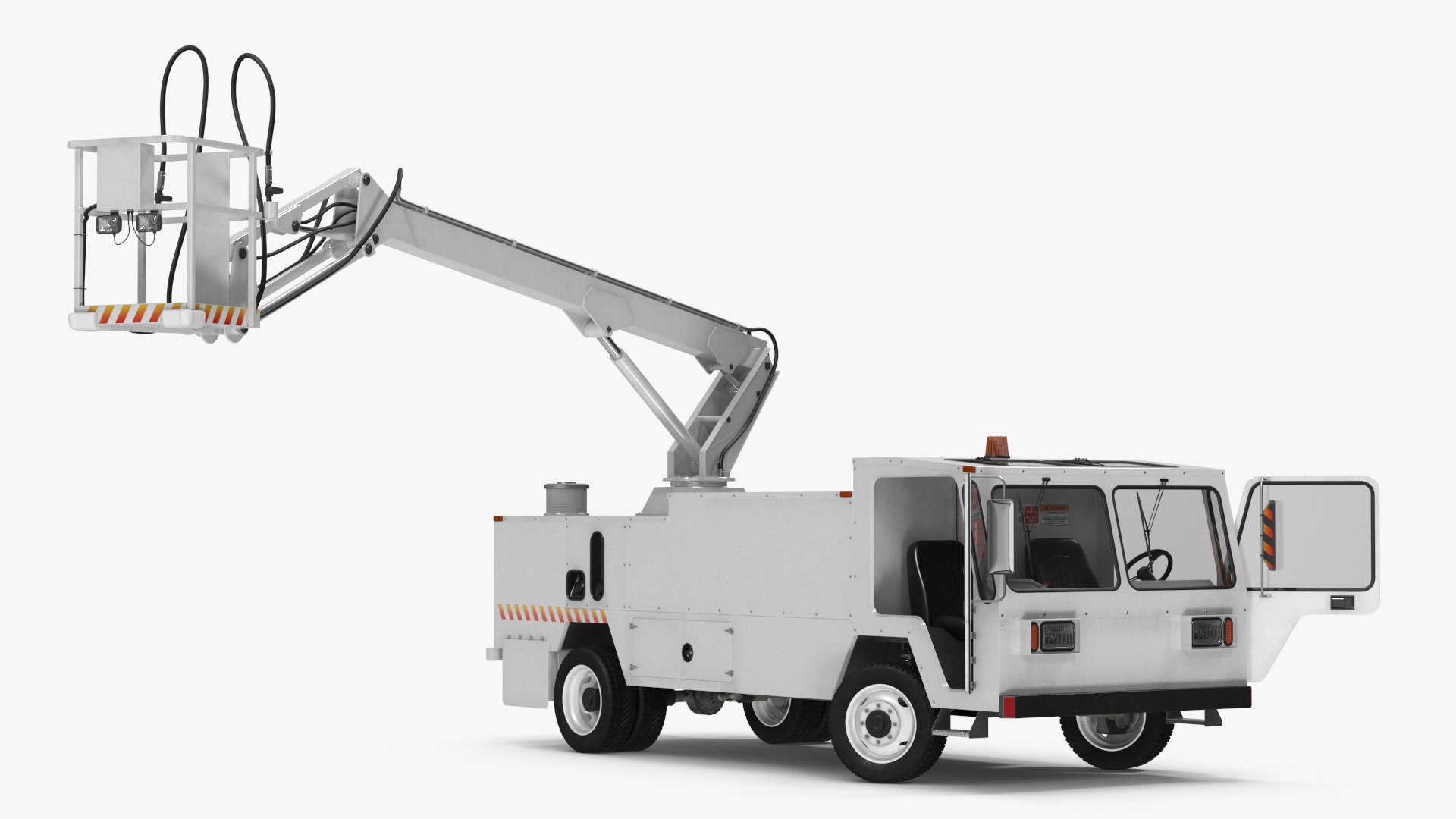 Aircraft Deicer Truck Rigged 3D model preview