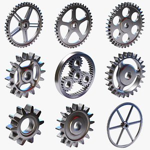 Gears 3D Model $20 - .skp .obj .c4d .3ds .3dm - Free3D