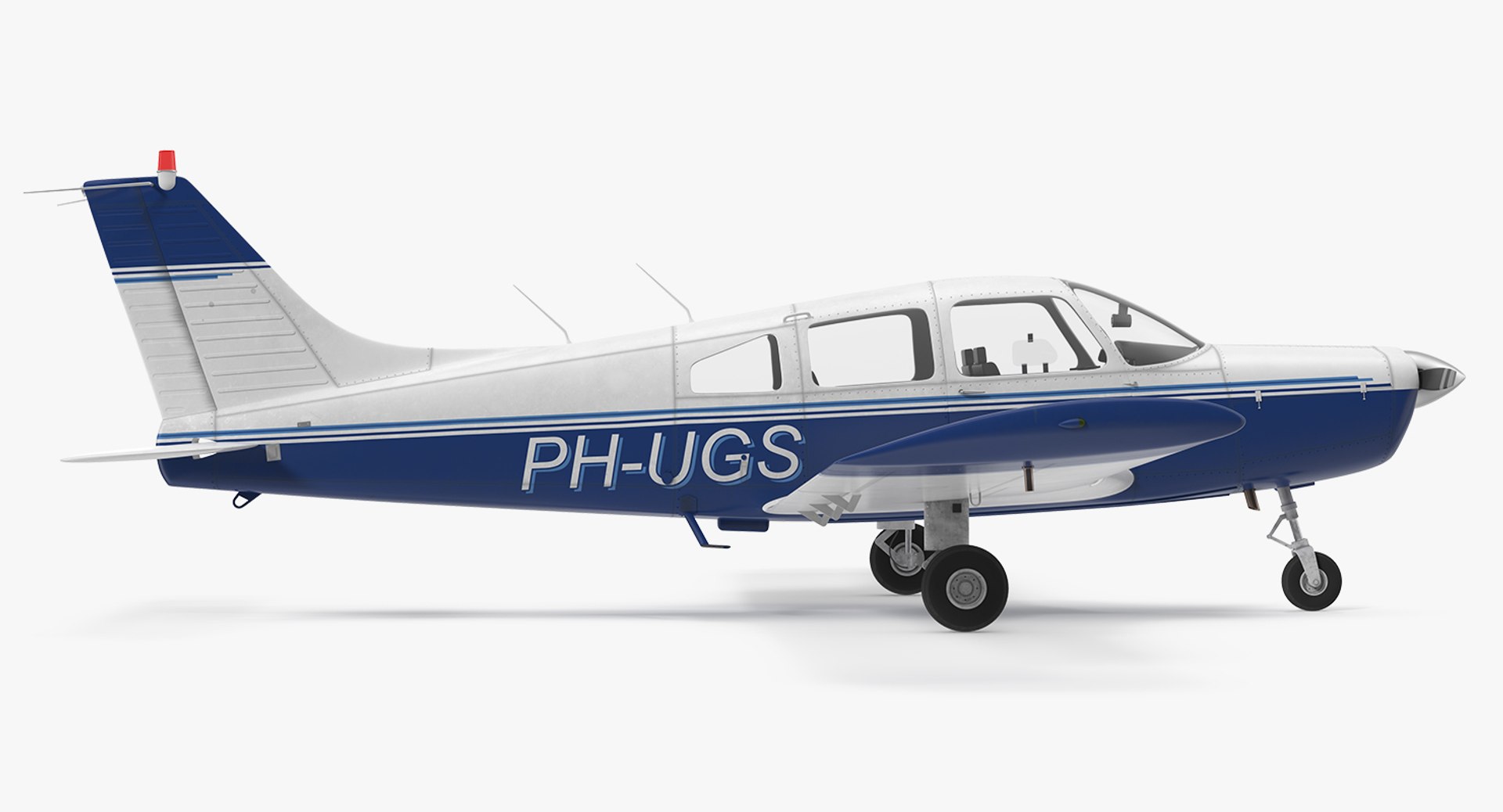 Piper PA-28-161 Cherokee 3D model preview