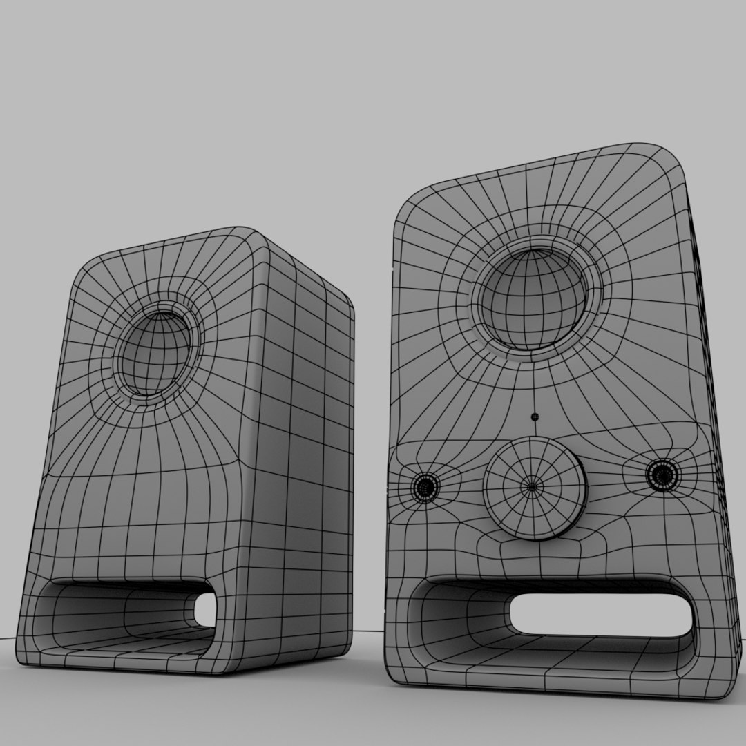 3d Computer Speakers Model