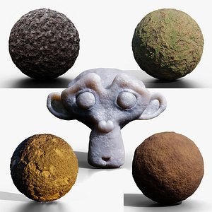 Realistic Soil &amp; Ground Collection - 5 Procedural Materials 3D