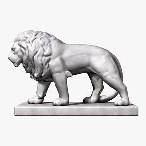 3d model statue lion