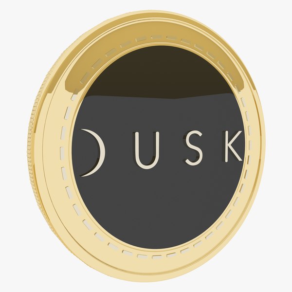 3D Dusk Network Cryptocurrency Gold Coin