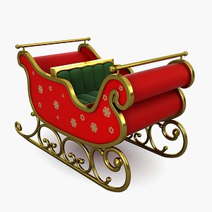 christmas sleigh 3D model