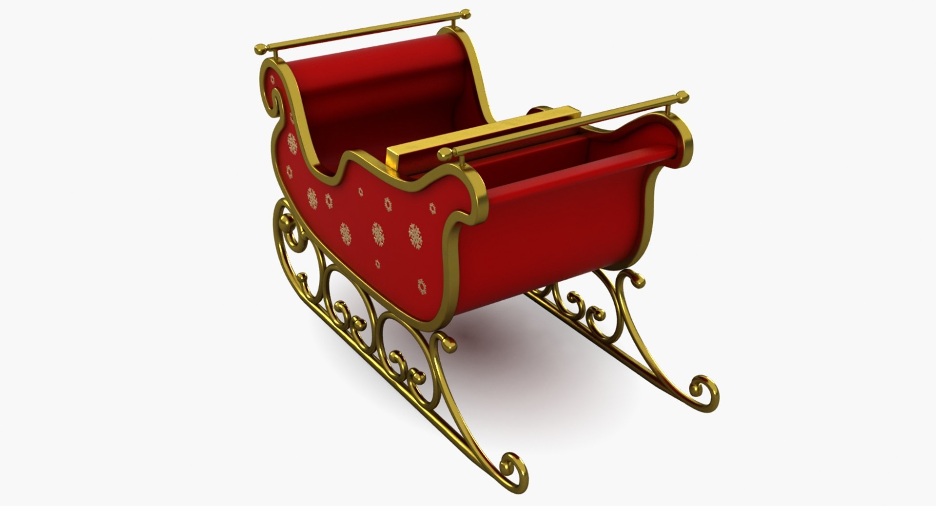 Christmas Sleigh 3D Model - TurboSquid 1229466