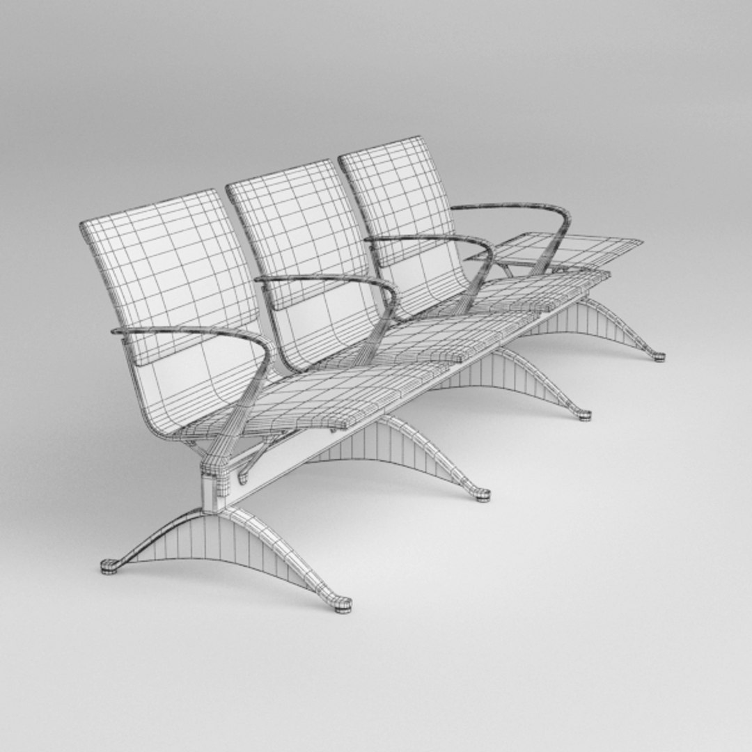 3d airport chair