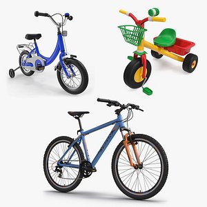 3D model child bikes