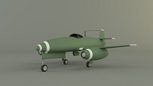 Nakajima Kikka jet aircraft 3D model
