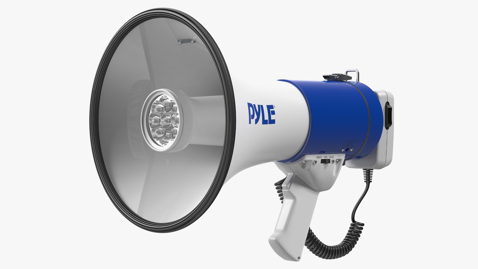 Pyle Megaphone Speaker with LED Flashlight 3D model preview