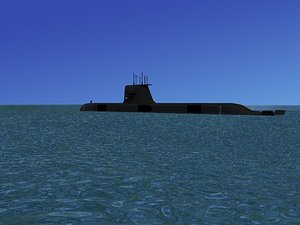 3d model subs collins class submarines