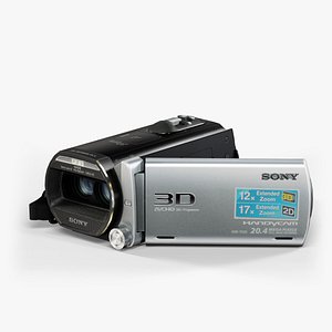 sony handycam hdr-td20v black 3d model