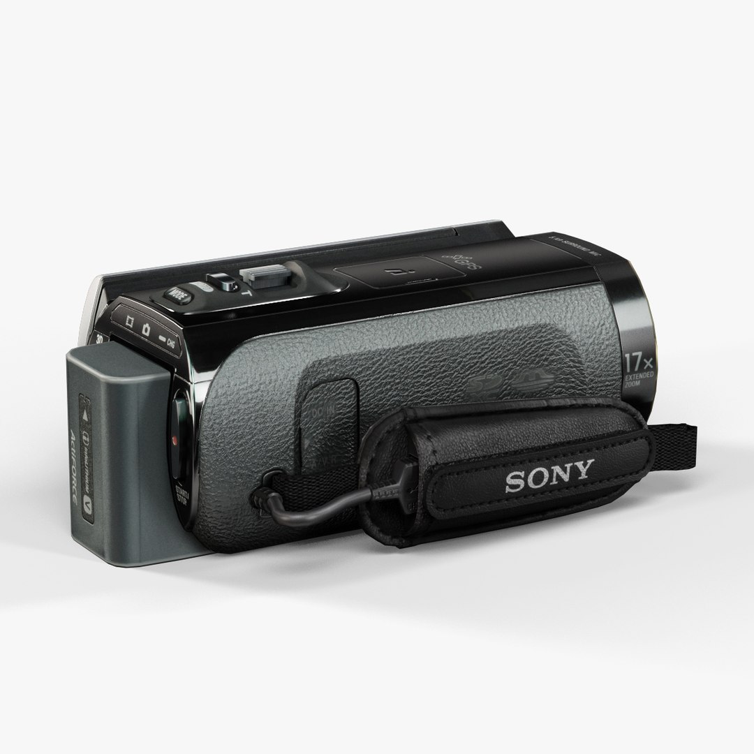 Sony Handycam Hdr-td20v Black 3d Model
