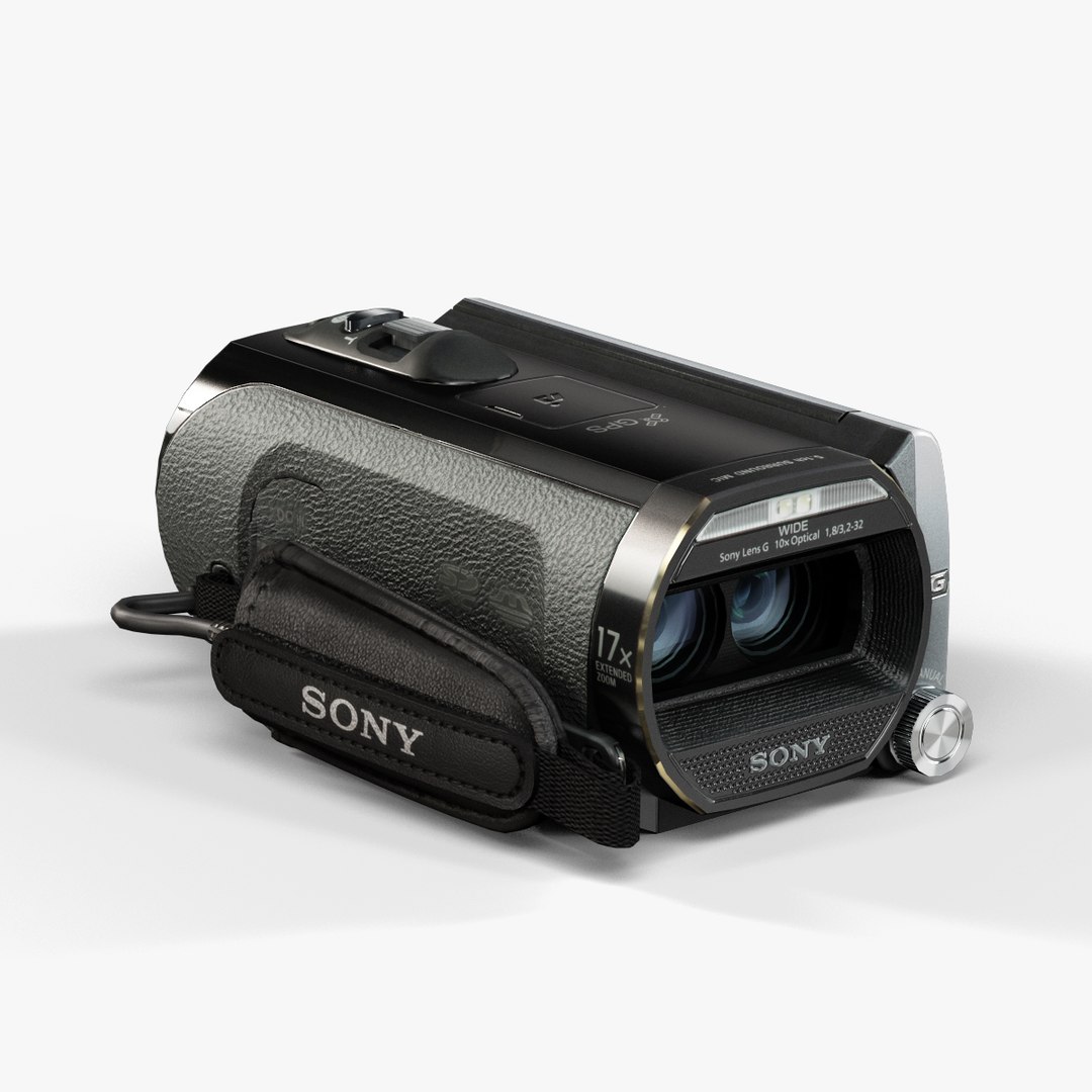 Sony Handycam Hdr-td20v Black 3d Model