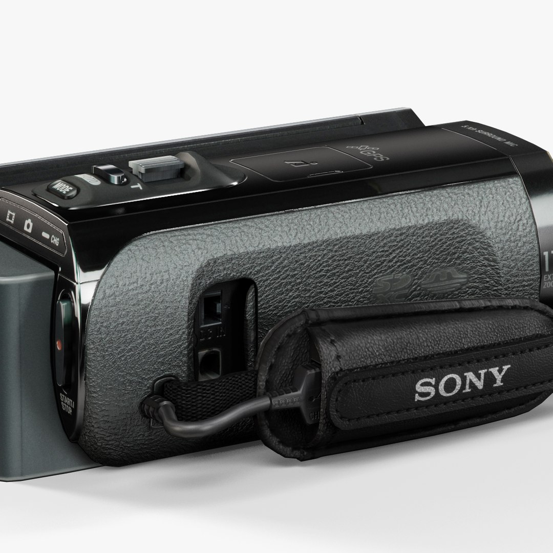 Sony Handycam Hdr-td20v Black 3d Model