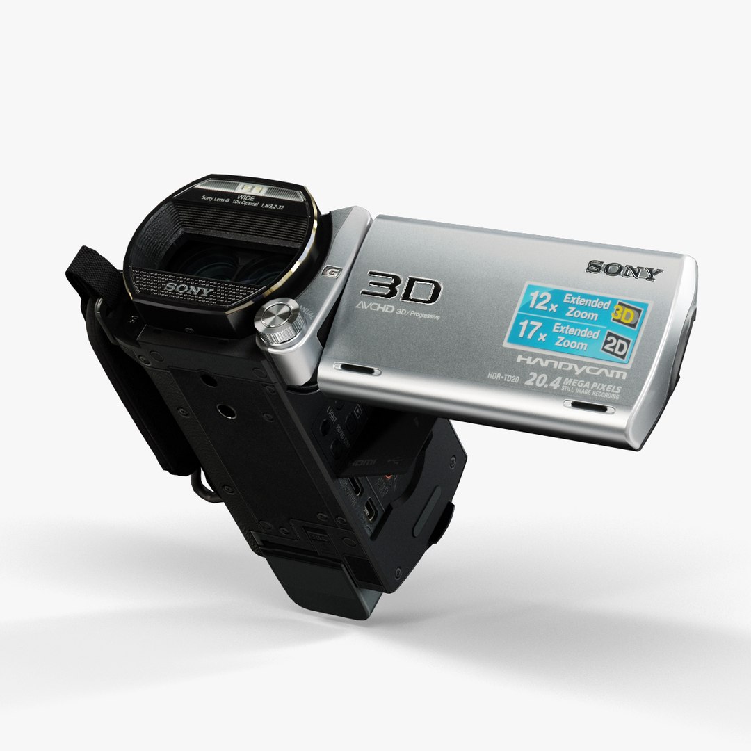 Sony Handycam Hdr-td20v Black 3d Model