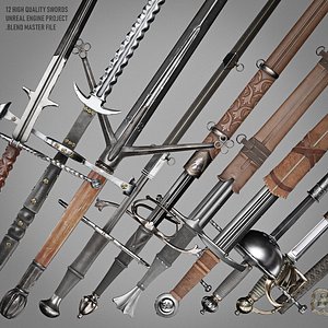 3D sword aaa 4k model