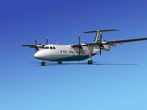 3d model dhc-7-200 regional