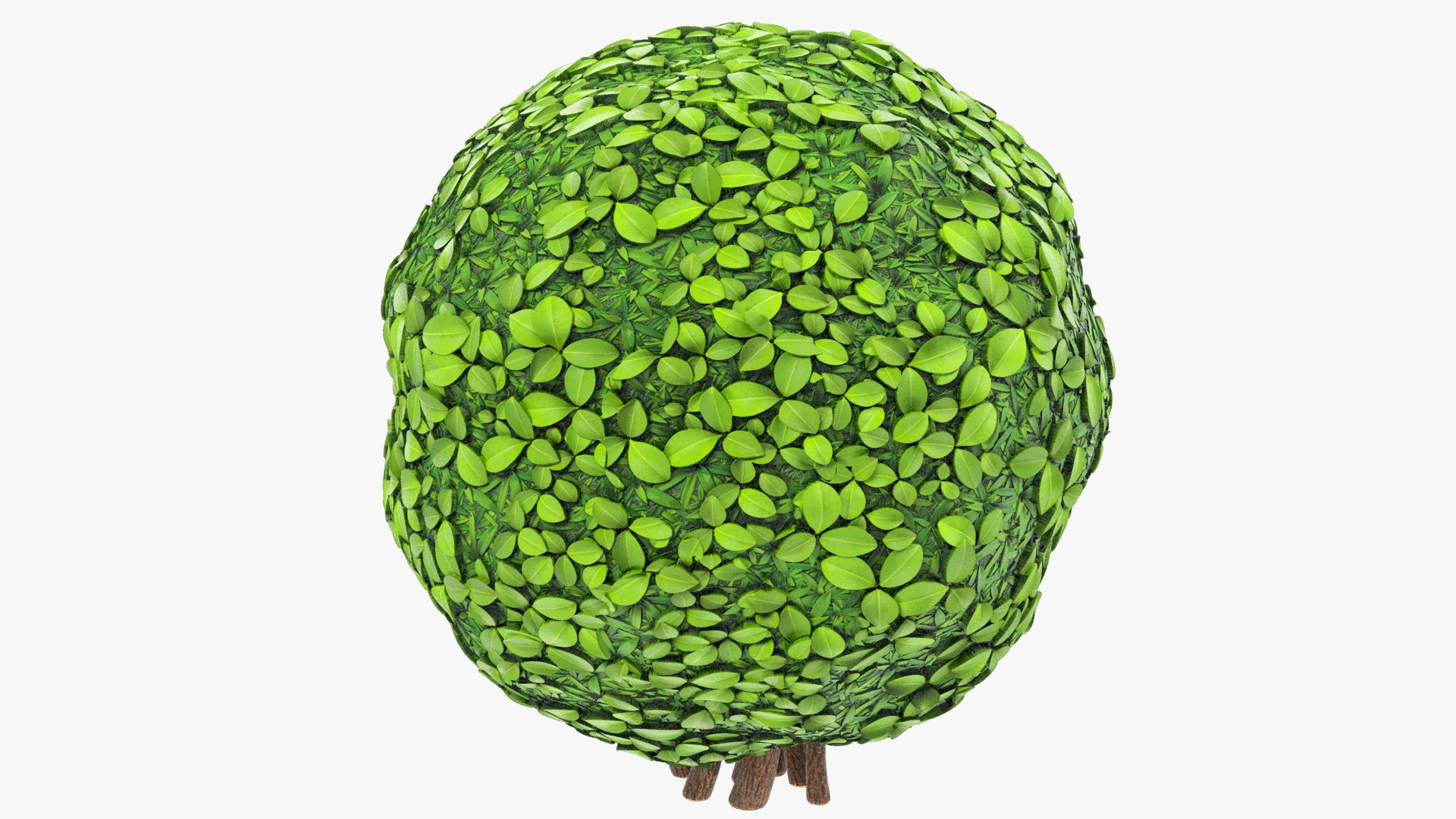 3D Stylized Sphere Bush V1 - TurboSquid 2087715
