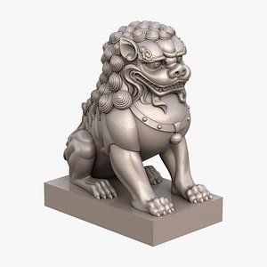 3D Chinese lion