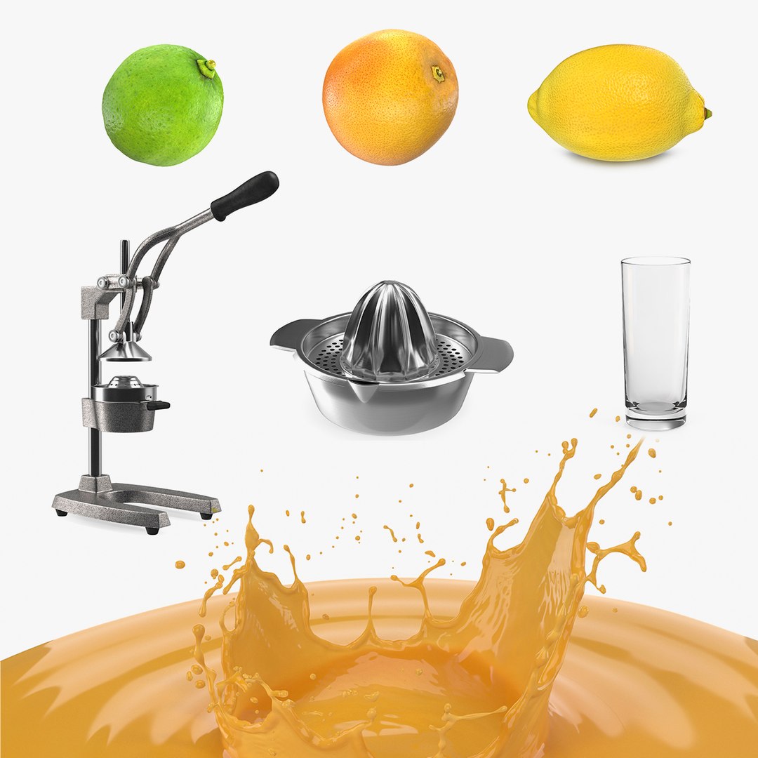 Juice Equipment Collection 3D model preview