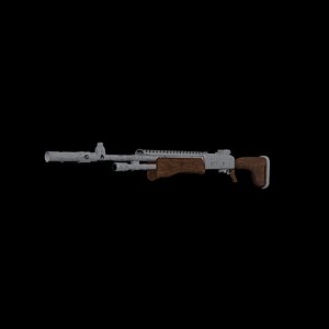3D fantasy gun