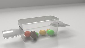 3D acrylic candy shape container