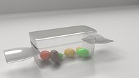 Acrylic Candy Shape Container with Candies