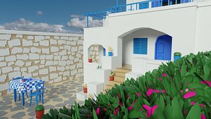 3D GREEK HOME model