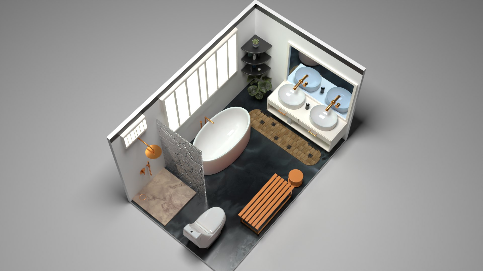 3D Model Bathroom - TurboSquid 2066923