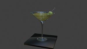 Martini glass 3D model