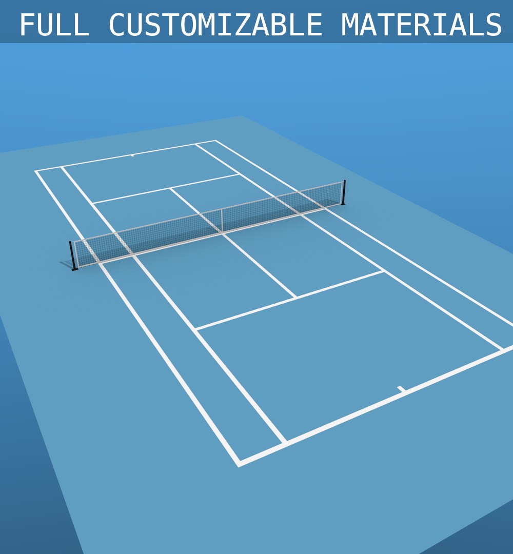 Tennis Court 3d Fbx
