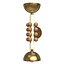 DLdesignworks LONNI Maple Wood and Brass Eclectic Wall Sconce